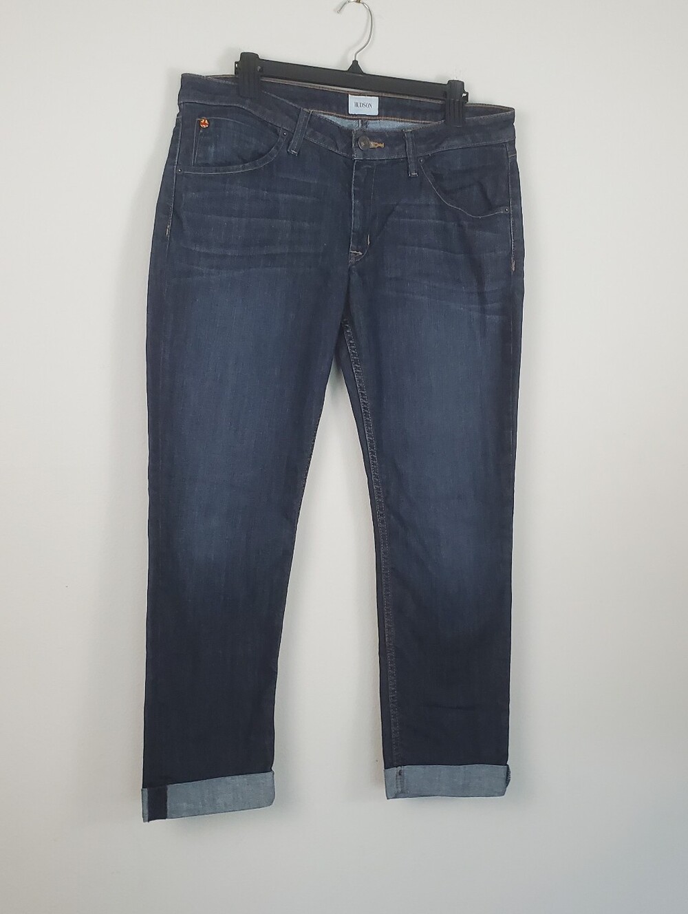 Hudson Womens Straight Cropped Jeans Size 31 Bacara Denim - Picture 3 of 13